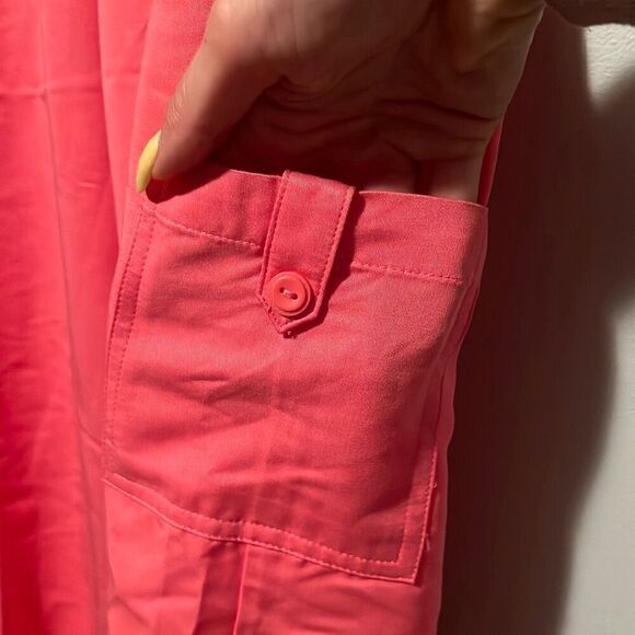 Alfred Dunner Women's Solid Pink Pull On Flat Front Capri Pants Size 14 NWT - Picture 4 of 8